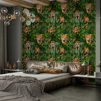 Bold, adventurous Big Cats of the Jungle wallpaper for walls


