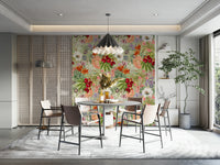 Lush botanical wallpaper design for classic, nature-filled rooms

