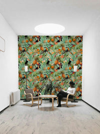Tropical Eden 1 wallpaper for a vibrant, paradise-inspired space

