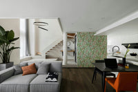 Greenery and florals featured in Whispers of the Tropics Wallpaper.

