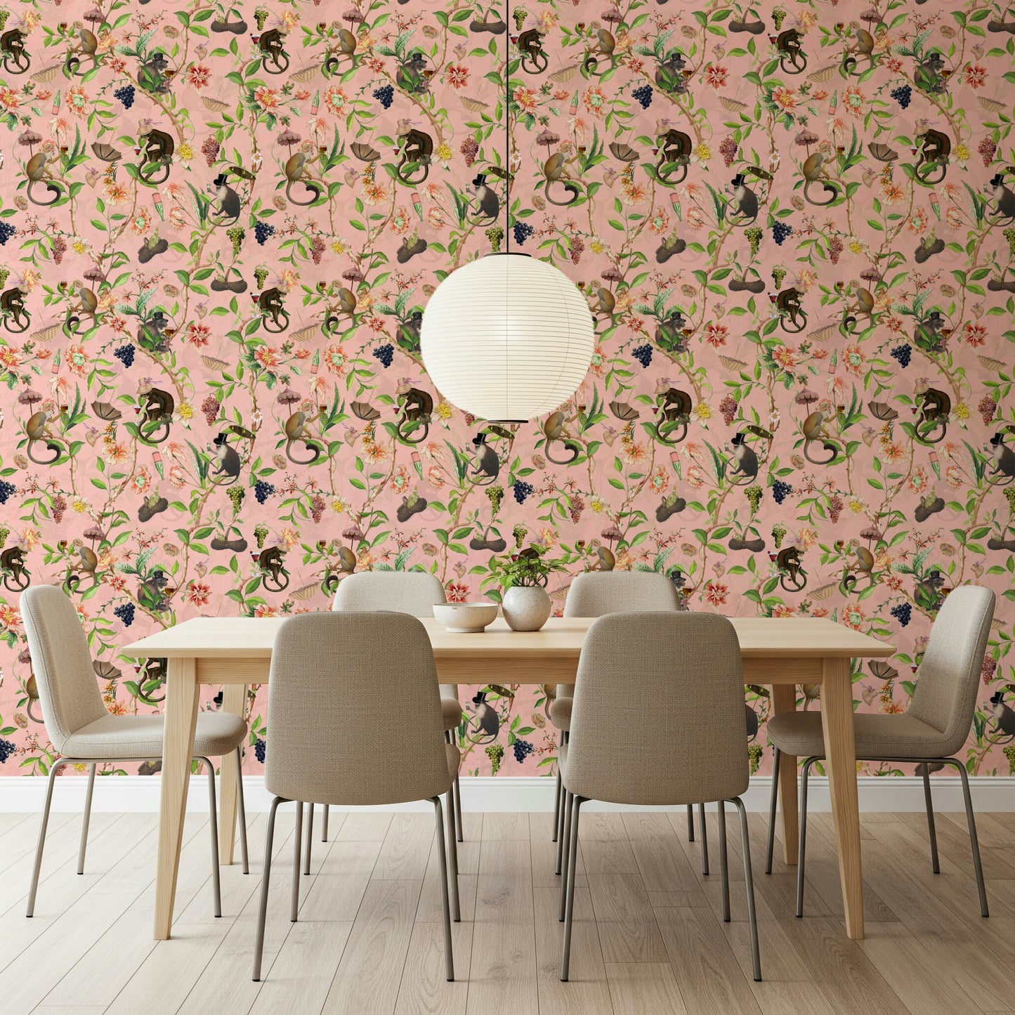 A Primate's Garden Party Wallpaper⁠