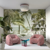 FLORIDA text mural with vintage travel style

