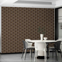 Geometric African-inspired wallpaper for bold home design.

