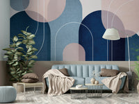 Stylish and bold wall mural

