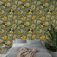 Delicate butterfly wall mural in pastel tones

