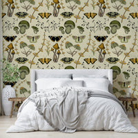 Wallpaper featuring wildflowers in autumn colors

