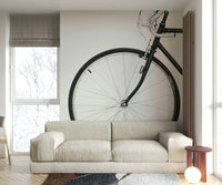 Bicycle wall mural with vintage bike design

