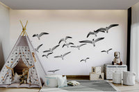 Flying Birds wall mural adding a calming, natural atmosphere to your room.

