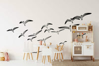 Flying Birds Horizontal Mural adding a sense of freedom to your space.

