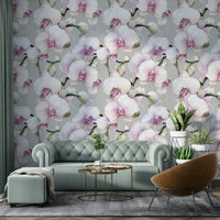 Elegant orchid flower wallpaper perfect for serene spaces.


