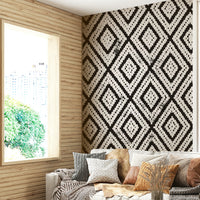 Artistic tiled wallpaper with quiet texture

