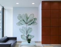 Nature-inspired wallpaper with subtle foliage

