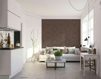 Coffee quartz mural wallpaper with historic feel

