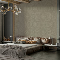 Laurel oak-colored wallpaper for refined interiors

