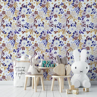 Dreamy leaf wallpaper with minimalist style

