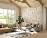 Floral wallpaper with soft tones for tranquil rooms.

