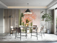 Vibrant cactus and flower mural for a lively, nature-filled room.

