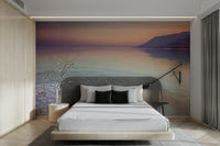 Nature-inspired Dead Sea mural with soft colors and peaceful tones.

