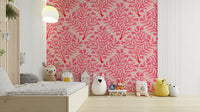 Feminine vintage floral wallpaper with soft detailing

