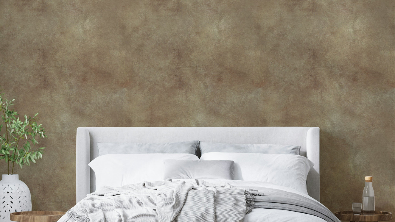 Textured suede wallpaper in light chamois shade

