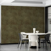 Olive brown textured wallpaper with vintage appeal

