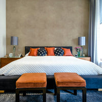 Soft pink-beige wallpaper with suede effect

