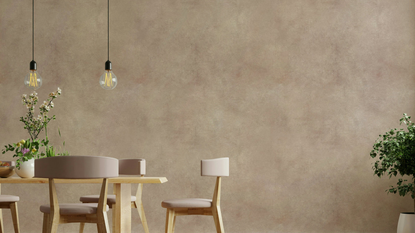 Poudre-toned suede wall mural with texture

