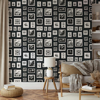 Must-have wallpaper with magical creatures in grey

