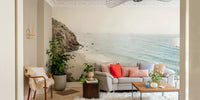 California seaside mural for nature-inspired spaces

