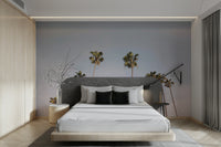 California Dreaming mural evoking tranquil beach scenes.

