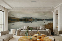 Majestic Kilchurn Castle wall mural with misty atmosphere

