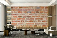 Timeless brick wall mural for modern and rustic spaces


