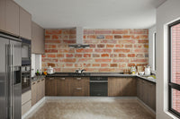 Authentic timeless brick mural for urban-inspired decor

