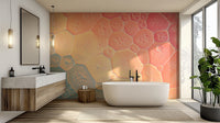 Modern wallpaper featuring pastel foam texture.

