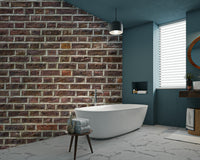 Classic Brickwork Wall Mural with realistic red brick pattern.

