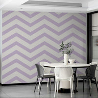 Zigzag line wallpaper in lilac tone for subtle wall texture.

