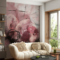 Bold color gradient wall mural

