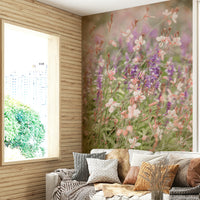 Soft floral wallpaper design

