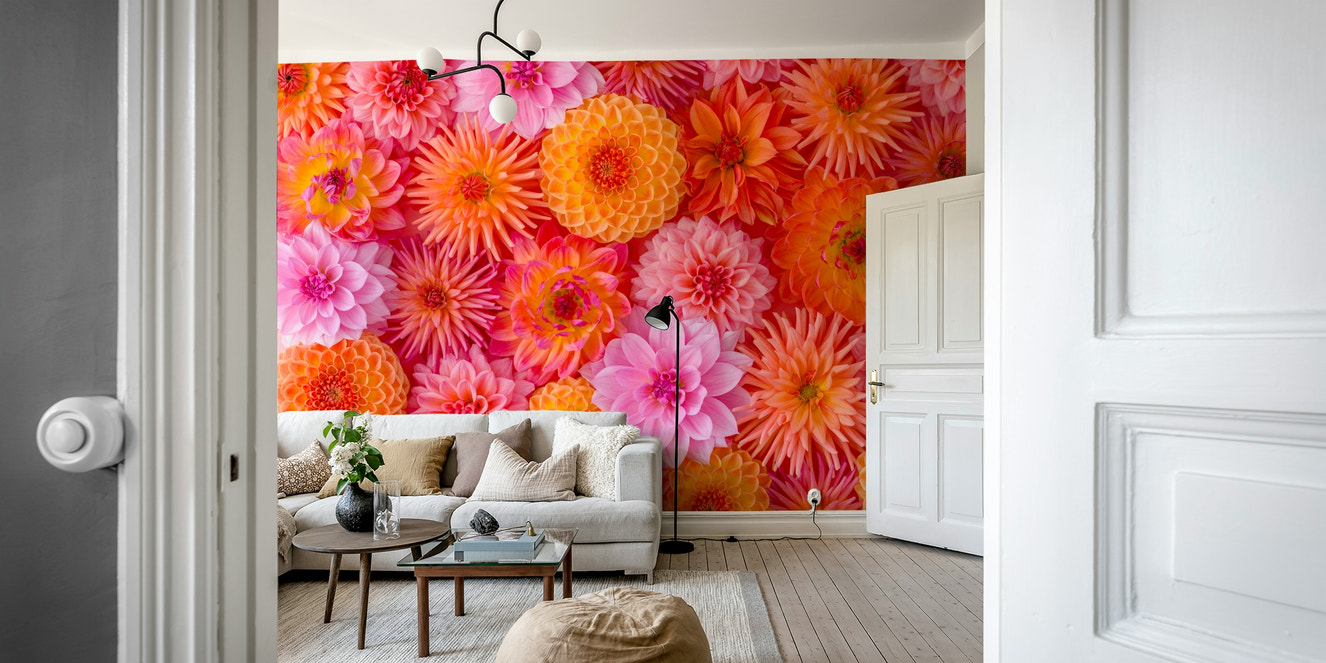 Dahlia flower wall mural

