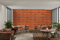 Industrial red brick wallpaper

