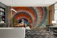 Soft light and form wall mural

