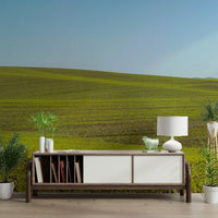 Pastoral landscape wallpaper design

