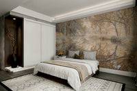 Calm water reflection wall mural

