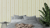 Refined Minimal Stripes Buttercream-Mustard Wallpaper with soft tones

