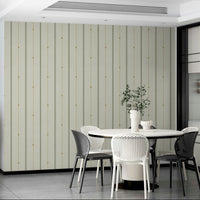 Soft striped wallpaper creating a calm and sophisticated atmosphere


