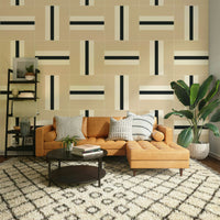 Geometric 04 wallpaper in neutral tones for stylish interiors

