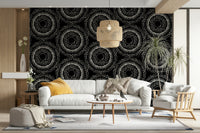 Nature-inspired wallpaper with opulent, organic patterns

