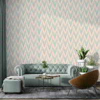 Icy blue and silver damask wallpaper from Winter Solstice

