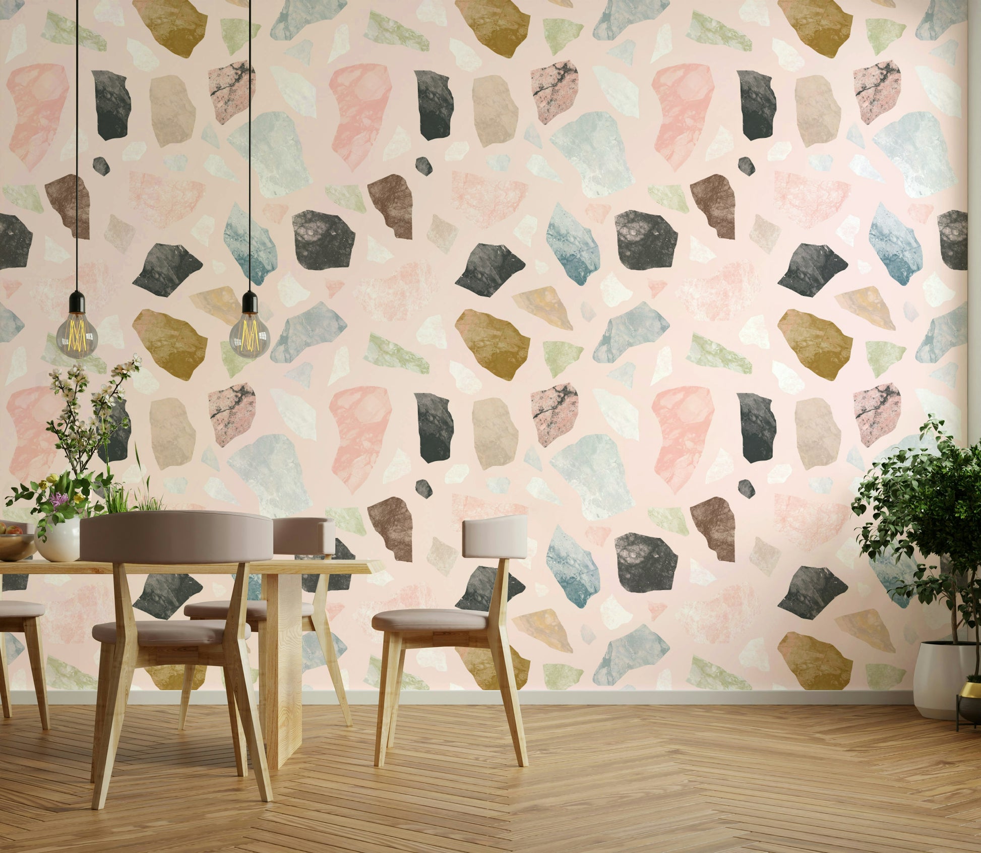 Minimalist Cocceiomotiflow Wallpaper for accent walls

