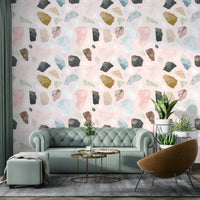 Cocceiomotiflow wall covering with organic patterns

